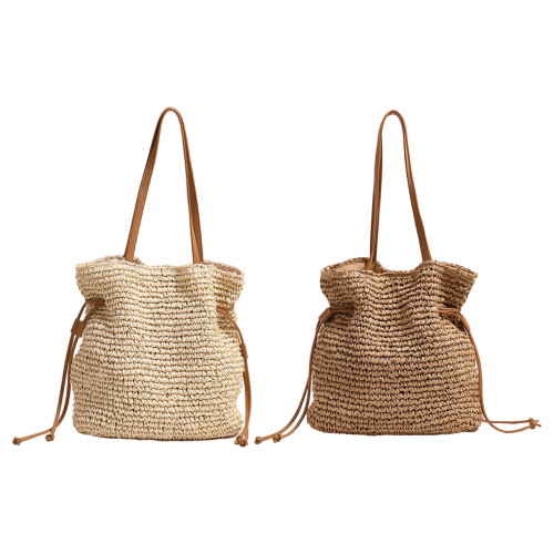 Modische, aus Baumwolle gewebte Tasche mit bequemem-Beige 1