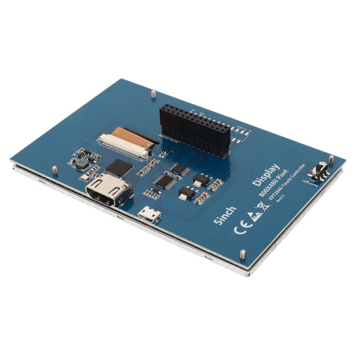 Οθόνη αφής HDMI 5 ιντσών για Raspberry Pi2B+ 3B4B Wide Συμβατότητα συστήματος Απρόσκοπτη 1