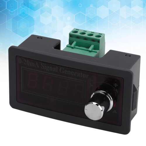 0-20mA Signal Generator with 4-Digit Display for DCS Analog Simulation 15-28VDC 2