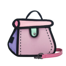 Stijlvolle 2D Cartoon Canvas Tas Schoudertassen Casual-Stijl 3