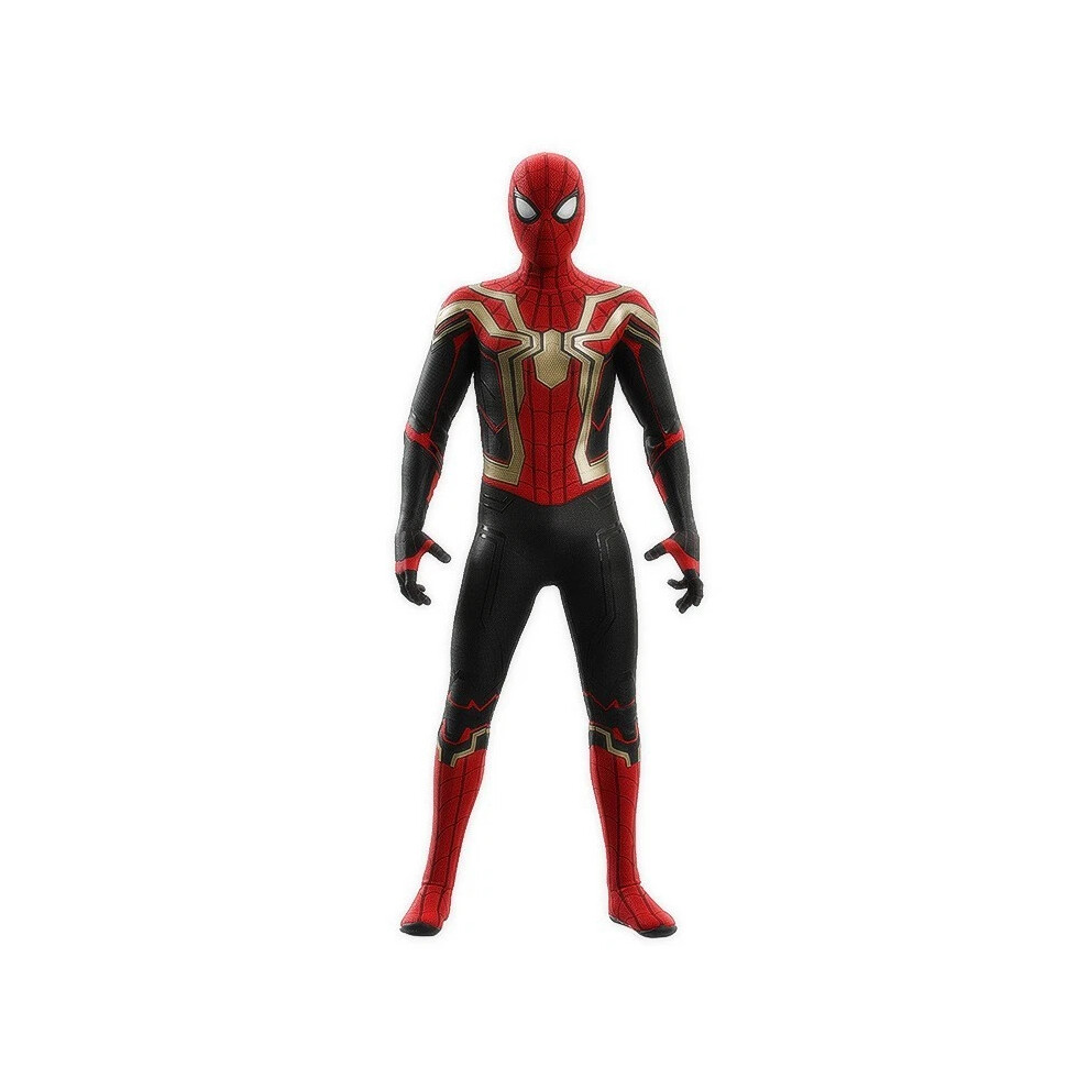 (Kid-160-170Cm / 14-15 Yrs) Spiderman Suit Costume Kids Superhero Cosplay Costumes Gold