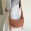 Sac en forme de croissant unisexe décontracté, avec-Beige 5