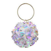 Sac de soirée orné de paillettes sophistiquées, sac à-Coloré