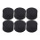 6pcs Black PU Pool Cue Tips 14mm Multi Layers Billiard Replacement 7