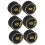 6 pièces de tip de queue de billard de 14 mm, multi-couches, remplacement de queue de billard et snooker 13