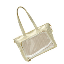 Sac à main transparent élégant avec suffisamment-Blanc nacré