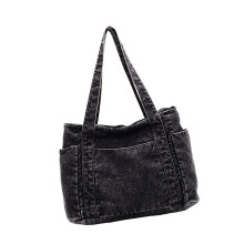 Sac à main en jean pour femmes, sac sous les bras,-Marron foncé