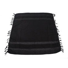 Cotton Keffiyeh Head Wrap for Outdoor Enthusiasts, Multipurpose Use All Season Scarf with Tassel, Skin Friendly Material Sun Protection Wrap, Unisex