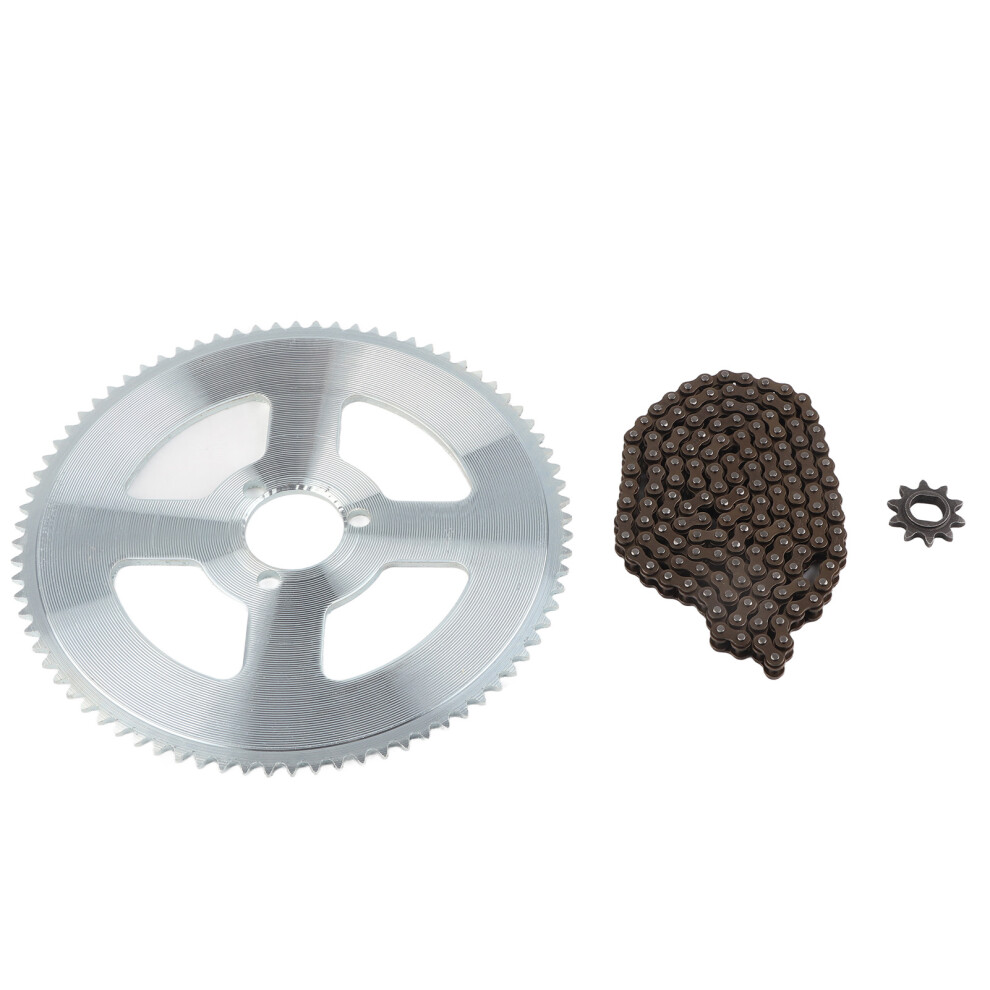 Universal Chain Sprocket, 80T Wearable Steel Forging Process Anti-Corrosion Anti-Deformation For 1020 Motor, Maximum Power Transmission, Accurate Mach 9463374847137