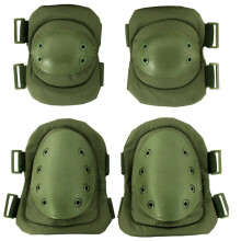 Soluzione di protezione tattica per ginocchia e gomiti, ginocchiere tattiche militari con cinghie regolabili e assorbimento degli urti per