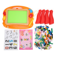 Magnetisk ritbräda, tidig utbildningsleksak, kreativ färgglad klotterplatta, säker giftfri plast, bärbar kul för småbarn och barn, perfekt
