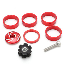 Bike Carbon Fiber Headset Spacer for Road Bicycles Lightweight Aluminum Alloy Precise Height Adjustment Spacers Smooth Edge Fit Most Cycling Frames (2