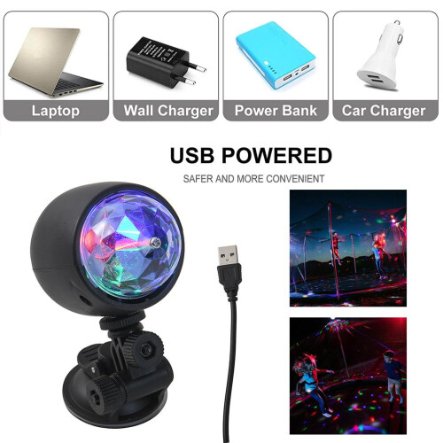 Ασύρματο φως Disco Ball Light που λειτουργεί με μπαταρία από λαμπτήρες στροβοσκόπιων 1