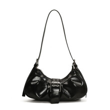 Sac à main sous les bras pour femmes, sac à bandoulière-Noir