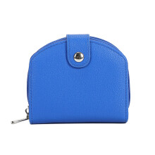 Petit portefeuille en cuir PU pour filles, sac à monnaie,-Bleu