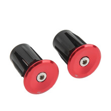 2pcs Aluminum Plastic Bike Handlebar End Plugs for Mountain & Road Bikes Red