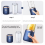 Φορητός Μίξερ για Χυμούς και Smoothies, Προσωπικό Μπλέντερ Σχεδιασμού 6 Λεπίδων με 2