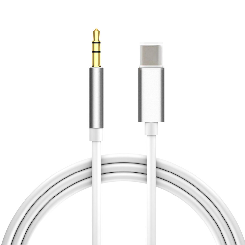 Smart Chip Audio Cable For Modern Devices, Usb C To 3.5Mm Audio Aux Cable Plug And Play With High-Resolution Audio Support, Braided Aux Cable Wide 9173940236929