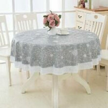 Vinyl Tablecloth for Waterproof Protection, Ideal for Families with Children, Offering Durable and Good Drape for Seamless Table Coverage