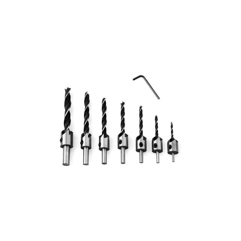 Multipurpose Drill Countersink Drill Bit Set, Quick Change Drill Bit For Extreme Versatility, High-Speed Steel Ensuring Durability 9173940247444