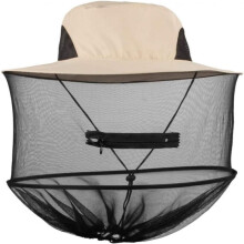 Mosquito Head Net Hat with Removable Mesh, Sun Hat for Outdoor Gardening and Beekeeping, 360 Degree Face Mesh Design with Adjustable Drawstring for