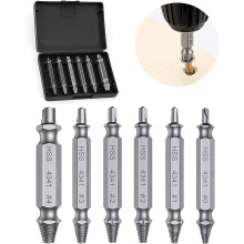 Juego de herramientas esenciales, kit extractor de tornillos dañados para hombres, reforzado con titanio, alta dureza, fácil extracción de