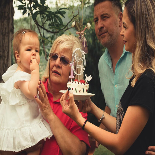 Φωτογραφικά στηρίγματα, χρυσό ακρυλικό διακοσμητικό τούρτας για τούρτες 2