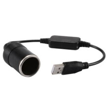 Adattatore per presa accendisigari auto da 12 V, cavo convertitore di alimentazione con porta USB con tecnologia step-up da USB C a uscita 12 V,