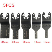 5Pcs Renovator Multifunktionssägeblatt oszillierende Multitool-Zubehör Sägeblätter 10/20/34 mm für Holzschneidwerkzeugmesser