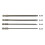4PCS 150mm Τρυπάνι κατσαβιδιού με σχισμή 1/4 ίντσας Εξάγωνο στέλεχος Μαγνητ 2