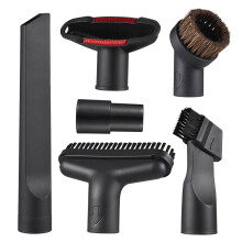 Set di spazzole per aspirapolvere da 6 pezzi compatibile con V6-V15, nero