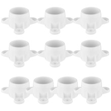 10pcs PVC Flanges Caps Corrosion Resistant Table End Caps Plant