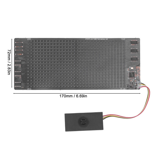 Programmierbares flexibles Farb-LED-Display 170x72mm mit Bluetooth und Musikfunktion 1