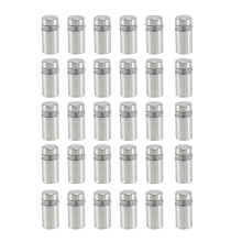 30 Stück 12 x 22 mm Edelstahl-Spacers Glas Halter Schild Montage
