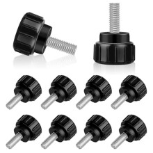10 Stück Daumenmuttern, Befestigungsschrauben M4 x 10 mm gerändelte Daumenmuttern mit Kohlenstoffstahlgewinde, Mechanik