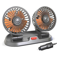 24V Auto-Lüftung Zwei-Köpiger Lüftungsportabler Auto-Kühlventilator Mit Starkem Wind Elektrischer Klappbarer Auto-Ventilator