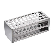 14mm 40-Loch Aluminium-Teströhrchenständer Multifunktionaler Labor-Teströhrchenhalter Laborequipment