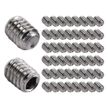 50 Stück M2.5 x 3mm Edelstahl Innensechskant-Stiftschrauben, kopflos, Tassenkopfspitze