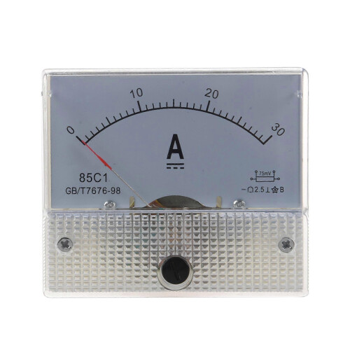 85C1 Analogstrompanelmeter DC 30A AMP Amperemeter