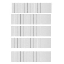25 Stück Magnetische Malleinleinwand-Paneele Magnetische Mini-Leinwände Leere Leinwände zum Malen