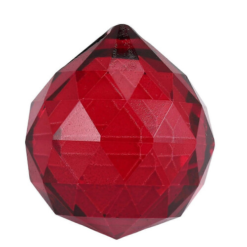 30mm Rote Kristallkugelprismen