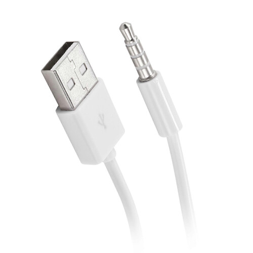 3.5mm-Stecker Audio-AUX-zu-USB-2.0-Stecker-Adapter-Ladekabel 1M 1