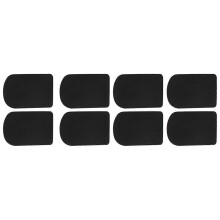8 Stück Klarinetten/Sopransaxophon Mundstück-Patches Polster Kissen Schwarz---0.8Mm