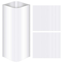 70 Stücke Sublimations-Shrinkwrap-Film 5X10 Zoll Wärmeschrumpffilm Schrumpfsäcke Weiß Schrumpf