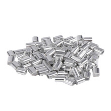100 Stück 1mm Stahlseil-Aluminiumpresshülsen