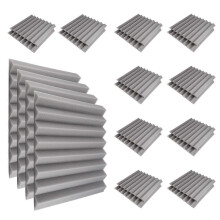 24er Pack 1x12x12 Zoll Schalldämmende Schaumstoffplatten Schallabsorbierende Isolierung für Aufnahmestudios