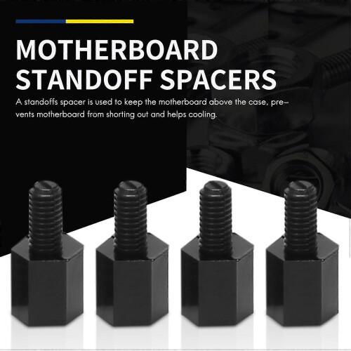 100x Mainboard-Nylon-Hexagonstativ Gewindespacer M3-Gewinde 6+6mm 1
