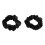 10er Pack Schwarz Samt Scrunchie Haar-Gummis Haar-Bobbles Haar-Bänder 2