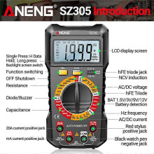 ANENG SZ305 1999 Counts Multimeter Kondensatortester Smart Voltmeter AC/DC Spannung Strom Widerstand