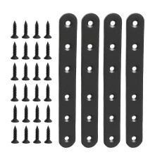 4 Stück Flache Gerade Halterungen Edelstahl Reparaturscheiben für Holz Metall Reparatur Verbindungsbracket für